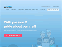 Tablet Screenshot of primeholding.com